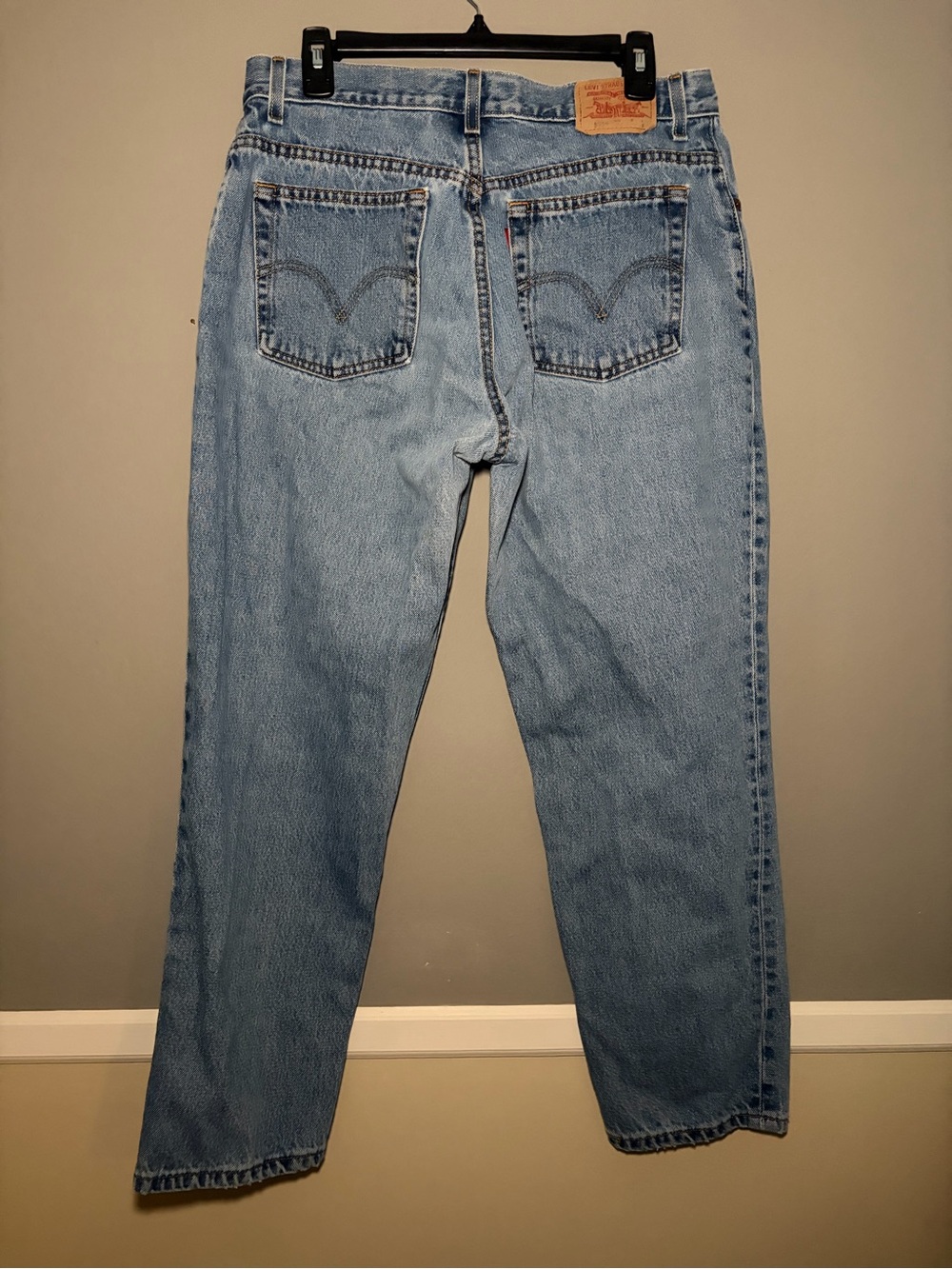 Vintage 2003 Levi’s Classic Relaxed 550 Relaxed Fit Leg Size 14 Light Wash Made - Picture 7 of 16